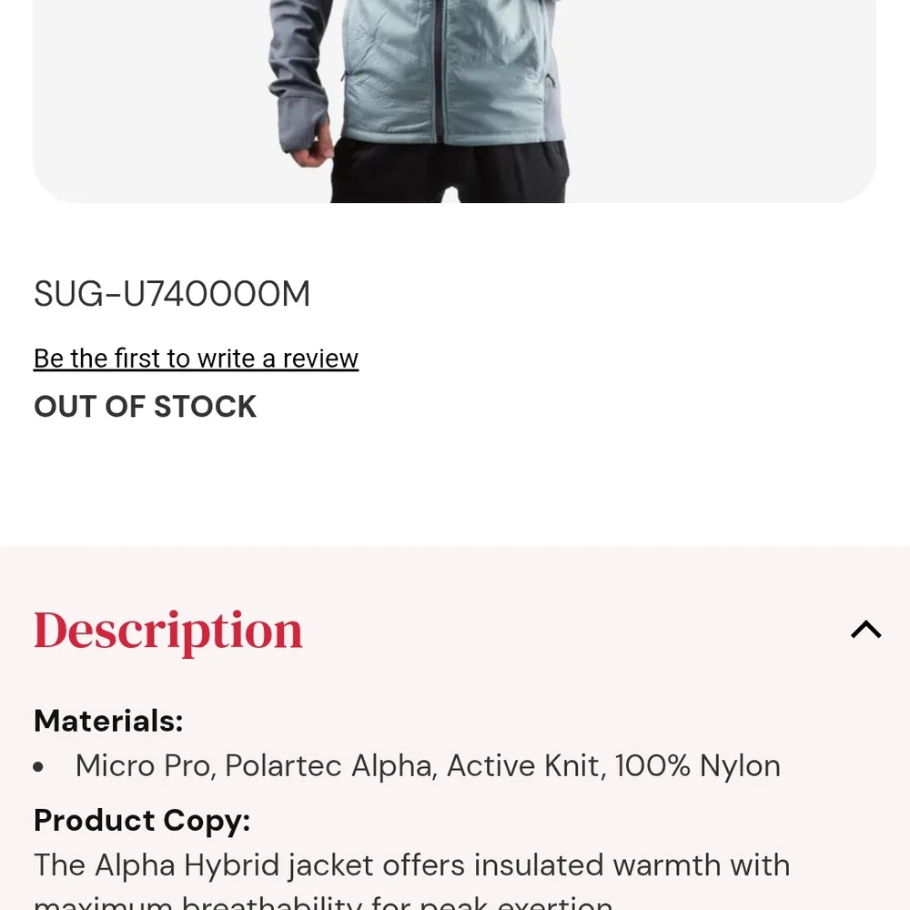 Sugoi Two-Tone Performance Jacket - Picture 9 of 9